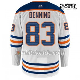 Edmonton Oilers Trikot MATT BENNING 83 Adidas Weiß Authentic - Kinder